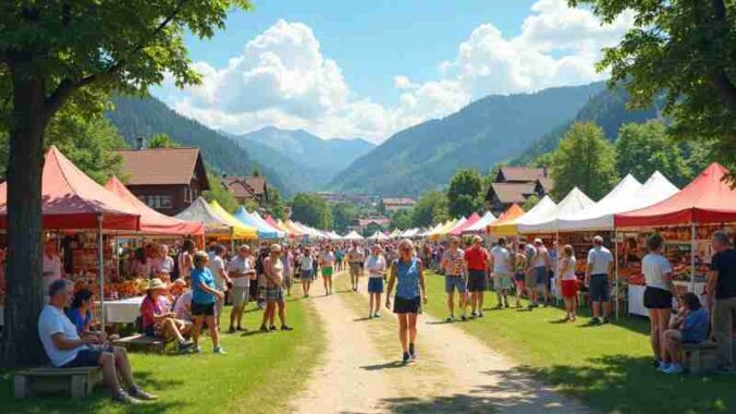 24th Hirschbachschleiferl Run at Kirchdorf's Citizen Festival, Concept art for illustrative purpose, tags: und - Monok